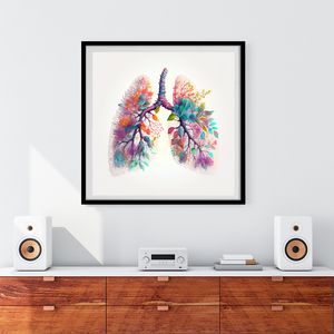 Suluboya Çiçekleri Anatomik Kalp Beyin Akciğerler Poster Tuval Boyama Yatak Odası Ev Dekoru için Duvar Sanat Resimleri