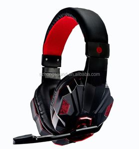 Gaming Headset för Sony PSP Noise Canng Gaming -hörlurar med mikrofon LED -lätta spel hörlurar kompatibla med PC Nintendo Switch Xbox3896989