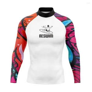 Kobiety stroju kąpielowego w całym długich rękawach Rashguard Swim T-shirt UPF 50 SAISH LYCRA SURFING SURF SWORFIC SURF