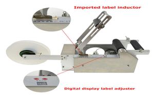 Neue LT50S Semi Automatic Round Bottle Etiketting Machine Semiautomatische Label -Maschinen -Induktor -Digitalanzeige Etikett Einstellungsgespräch 7848376