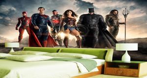 Özel 3D Duvar Kağıdı Adalet Ligi Duvar Duvar Süpermen Batman Po Duvar Kağıdı Çocuk Yatak Odası Ofisi El Oturma Odası Anaokulu RO2367256