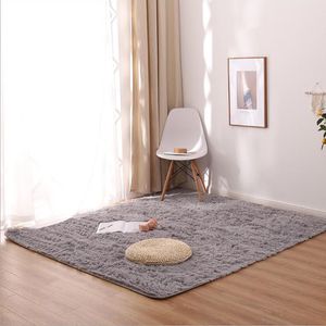 Carpets For Home Decor Modern Soft Plush Rug Coffee Table Foot Mat Fluffy Long Hair Nursery Rugs Kid Bedside Mat Balcony Cushion
