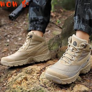 Scarpe di fitness per esterni per trekking da uomo impermeabile senza slittamento inverno.