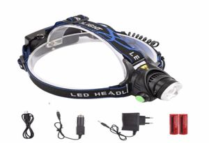 3 modalità Modalità 5000LM T6 TEEDLAGGIO LED zoomabile Porta zoomabile Torcia impermeabile Torcia Lampada per la testa di pesca a caccia di pesca 838675558712202