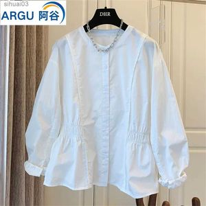 Women's Blouses Shirts 2023 Spring New Sexy Retro Fashion Comfortable Casual Shirt Light Luxury Top Coat Boutique Clothing Fashion Clothes womensL2403