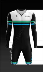 Maglia ciclistica imposta il nuovo triathlon 70.3 Trisuit World Champ Abbigliamento Skinsuit Long Seve Skinding Cicla