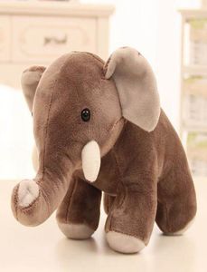 25 cm Śliczna duża pluszowa zabawkowa zabawka słonia symulacja słonia słonia rzut poduszka urodzinowa prezent świąteczny 4362234