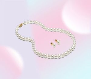 Charmig 78mm South Seas White Pearl Necklace 18 Inch 14K Gold Clasp 9571224