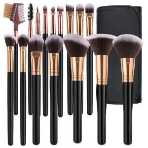 Shadow 16pcs makijaż pędzle Zestaw miękki puszysty do kosmetyków podkład Blush w proszku cień do powiek Kabuki mieszanie makijaż