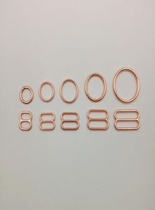 Швейные понятия бюстгальтерные кольца и ползунки Перепинка ремешка в розе Gold9024463