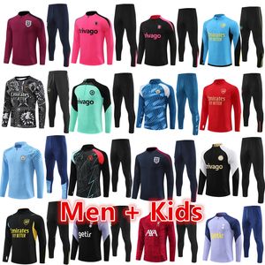 22 23 24 24 25 Anglii drotiug piłkarski garnitur treningowy Kane Sterling Ziyech Mount Foden Saka 2024 2025 Arsen Training Suit Men Kids Football Sets