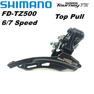 ORIGINAL PARA SHIMANO TOURNEY TZ FD-TZ500 BICKENT DEAREILLEUR FD TZ500 MOLHE DE BANDO DE CLAMP 31.8mm 3x7/6 velocidade de velocidade/parte inferior