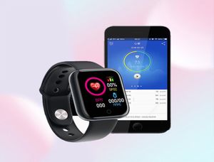 D20 Sport Smart Watches for Man Woman Prezent Digital Smartwatch Fitness Tracker Bransoletka Bransoletka Krew