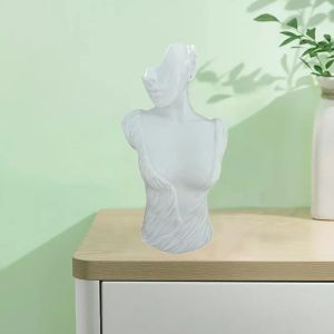 Resina Jóias Exibição de breol de suporte de jóias Creative Head Bust Stand Stand Mannequin Organizador Elegante para Shows de Home Shop