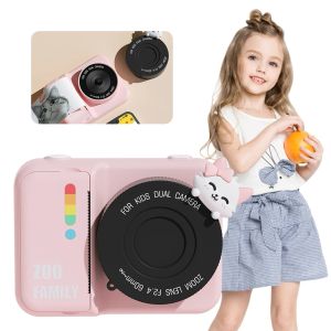 Telecamera per bambini fotocamera stampa istantanea da 3,0 pollici schermo digitale HD Digital Camera da 48 MP Portali di compleanno di Natale per ragazzi ragazze per ragazzi