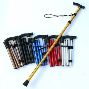 Decorative Figurines Aluminium Alloy Climbing Stick Folding Walking Sticks Hiking Poles Trekking