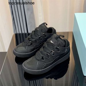 LAVINES LANVINLITES SCARPE CASUALE DONNA PER IL MADITÀ CARCA LACEUP CURBO DI PIELLA SNEGLE SNEAKER SNEAKER SIGHERA