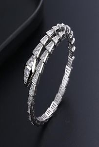 love bangle serpent designer bracelet jewelry designer diamonds elastic force thick gold plating ne opening High version bone womans bracelets gift6109091