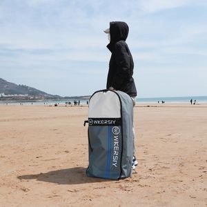 Stor uppblåsbar paddelbräda som bär väska gratis dykning Långa fenor ryggsäck dubbel lager vattentät surfing dykutrustning väska
