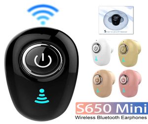 S650 Mini Bluetooth Warphone Беспроводная гарнитура BT41 Наушники с микрофонами стерео наушников с розничной Box4983259