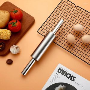 Baking Tools 1 Pc Stainless Steel Non-Stick Rolling Pin For Dough Pasta Pizza Noodles Cookie Dumplings Kitchen Accessories