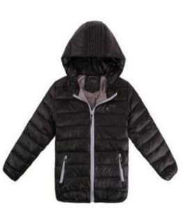 2021 Children039s Outerwear Boy and Girl Winter Capuz Coat Children Padded Down Jacket Jackets 312 anos BLAC6211361