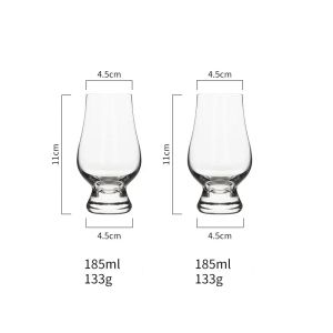 Gläserset von 2 - Klares Schnittglas -Riegel -Set -drink -Brille Set - Whiskyglas für Alkohol, Scotch, Bourbon, Tequila