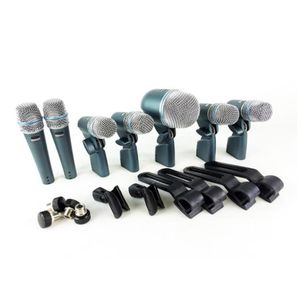 Professional BETA DMK7XLR DMK7 Wired Microphone Kit 7 DRUM Handheld Mics With 2 BETA57A 4 BETA56A 1 BETA52A6132643