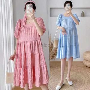 Moderskapsklänningar Ny sommarmode gravida kvinnors klänning 240413