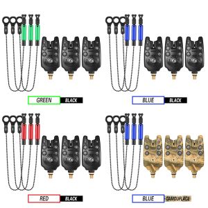Lixada釣りの噛みつき警報チェーンアラートスウィンガーセットデジタル釣りアラームLEDアラームインジケーターアラートアラートフィッシングスウィンガータックルツール