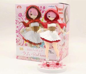 Japan Anime Re Life w innym świecie niż zero pamięci RAM Figura Red Hat REM REM Figura kolekcjonerska modelka Dekoracja Model C02203035010