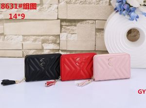 Kurze Brieftasche neue europäische und amerikanische Frauen Brieftasche Mode Reißverschluss Handtasche Multi-Card Mobile Coin Geldbörse