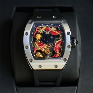 057 Najwyższej jakości luksusowy zegarek Tourbillon Manual Mocnecs Mels Mens Watches 45x50 mm Sapphire Luminous Business Wrristjes