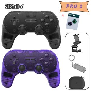 GamePads 8bitdo Pro 2 Ekskluzywne kolory Bluetooth kontroler bezprzewodowy gamepad joystick do przełącznika OLED PC MacOS Android Steam Raspberry Pi