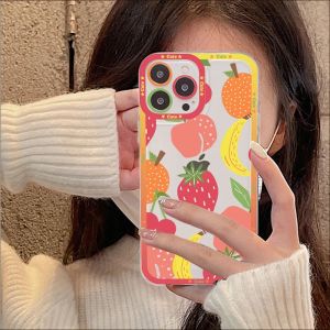 Peach Strawberry Phone Case för Samsung A 10 20 30 70 13 21 32 72 22 51 52 53 71 73 32 4G 32 5G FUNDAS