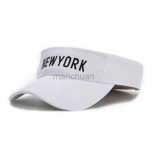 Visors Ball Caps Adjustable Embroidered Twill Visor Fashion Summer Sun Visor Cap for Women Men White Black Navy Beige 24412