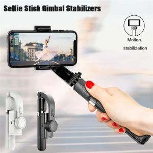 Gimbal Selfie Stick Gimbal Stabilizatory Smartfon Statyw Antishake Antishake Wireless dla Bluetooth Pilot Control Wydłużony składany