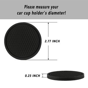 4st Car Cup Holder Coasters Auto Non-Slip Car Drink Holder Drink Mat Fordon Interiör Dekor Tillbehör