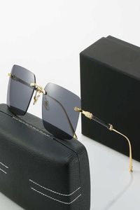 Luxury Designer Sunglasses Woman Men Fashion MAYBA Buffalo Horn Sun glasses Driving Women Buffs Shades Eyewear Rimless Square Vint4315627