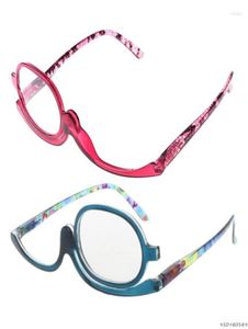 Sonnenbrille Frauen Make -up -Lesebrille Rotatable Flip Make Up Eye Presbyopic 100 bis 40 Großes2175177