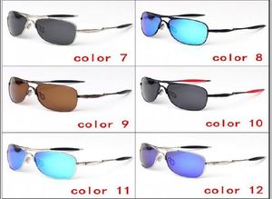 نظارات العين في الهواء الطلق croshair العلامة التجارية المستقطبة نظارات شمسية السود 61 ملم نظارة شمسية المطاط أكواب الساقين جديدة مضادة