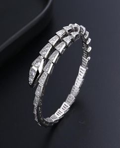Love Bangle змея дизайнерские ювелирные ювелирные украшения Diamonds Elastic Force Толстое золото.