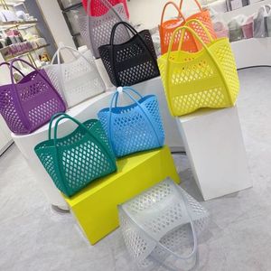 Beach Bag Rubber Tote Cave Beach Bag Shopping Clutch Bag Summer Beach Tote Bag Hollow Out Shoulder Bags Women Handbag High Quality