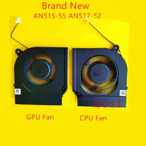 Pads Nuovi ventilatori di raffreddamento GPU CPU per computer per Acer Nitro 5 Serie AN5155544 AN51752 Note Book PC Fan Cooler DC28000QDF0 5V 4 PIN
