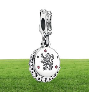 S925 STERLING Silver Magic School Train Dollhouse Elf Charms Boncuklar Maskot Bilezikler Lady Mücevherleri Noel DIY G8119501