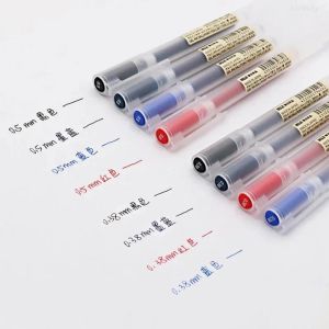 Pens 10pcs 0.38/0.5mm Jel Kalem Siyah/Kırmızı/Mavi Muji Mürekkep Pens Okul Ofis Tedarik Kırtasiye Öğrenci İşletme İmzası Beyan