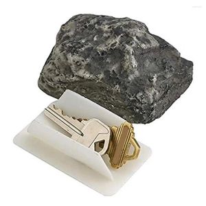 Decorative Figurines Outdoor Key Safe Rock Holder Realistic Resin Box Garden Hider For Yard Landscaping Hide Spare