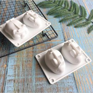 Bakningsformar Pig Modeling Silicone Mögelformar Cake 3D Mousse Diy Dekorativ pudding gelétecknad film