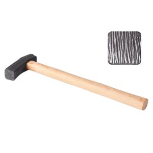 Metalworking Hammer Long Handle Silversmith Mallet Textured Rings Beating Tool for DIY Craft Printing Jewelry Supplies N84D
