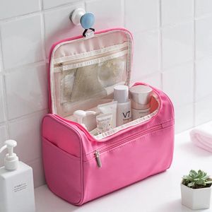 Storage Bags Large Cosmetic Bag Business Makeup Case Women Travel Make Up Zipper Organizer Toiletry Wash Kit